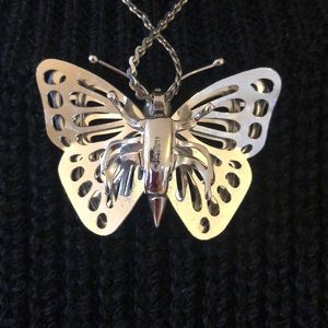 Vintage Trifari Butterfly Necklace 